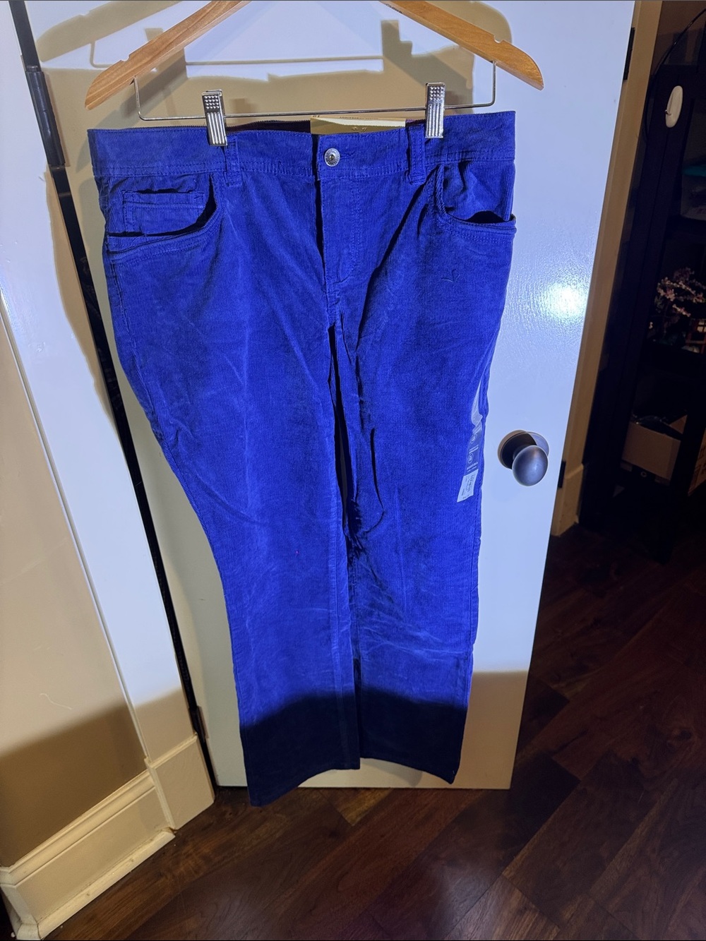 Sonoma Royal Blue Corduroy Pants, Modern Fit, Straight Legs